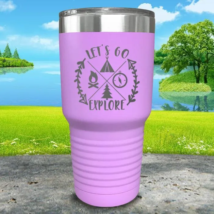 Let's Go Explore Engraved Tumbler