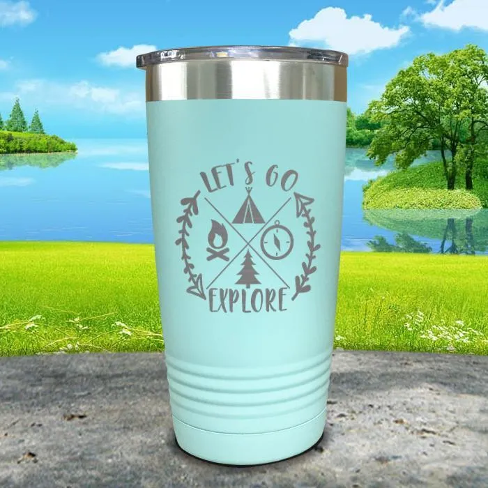 Let's Go Explore Engraved Tumbler