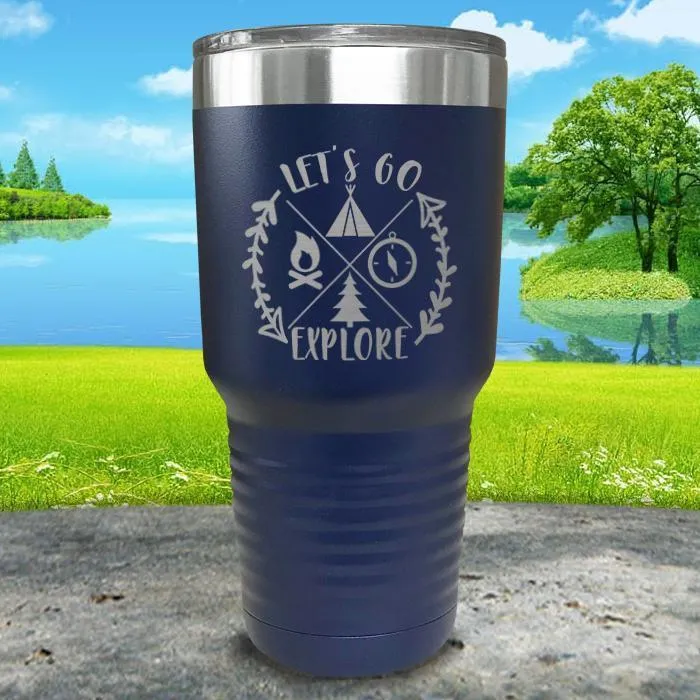 Let's Go Explore Engraved Tumbler