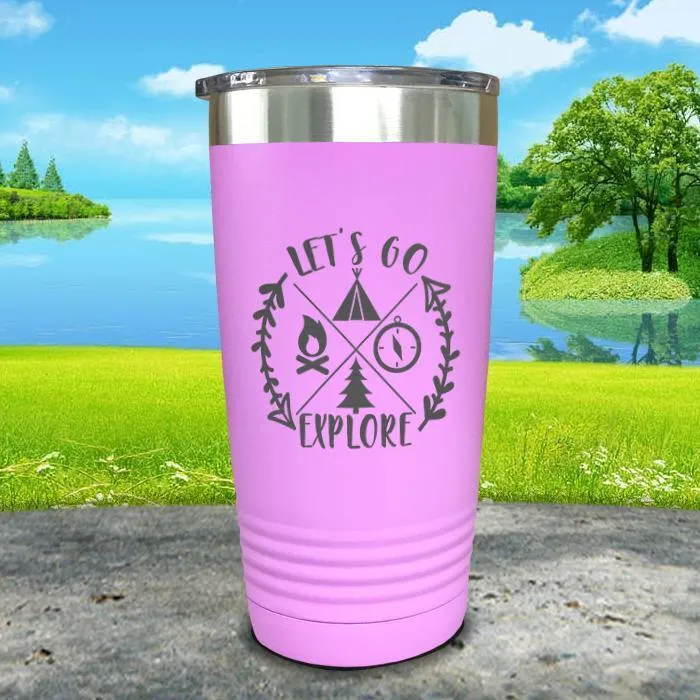Let's Go Explore Engraved Tumbler