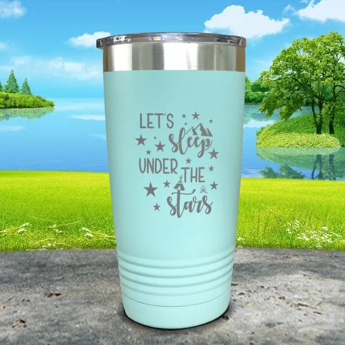 Let's Sleep Under the Stars Engraved Tumbler
