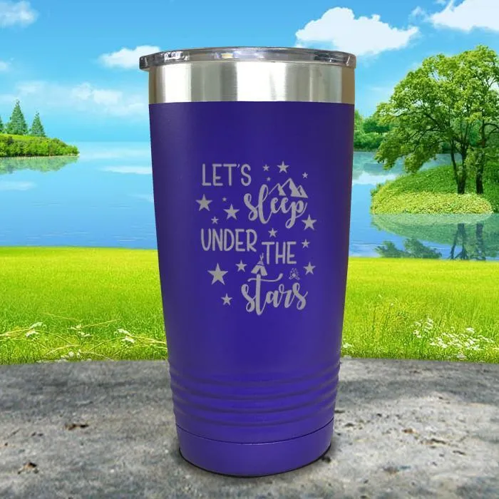 Let's Sleep Under the Stars Engraved Tumbler