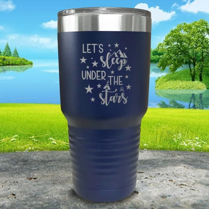 Let's Sleep Under the Stars Engraved Tumbler