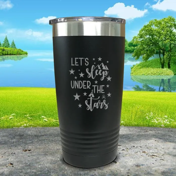 Let's Sleep Under the Stars Engraved Tumbler