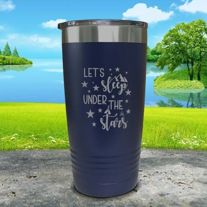 Let's Sleep Under the Stars Engraved Tumbler