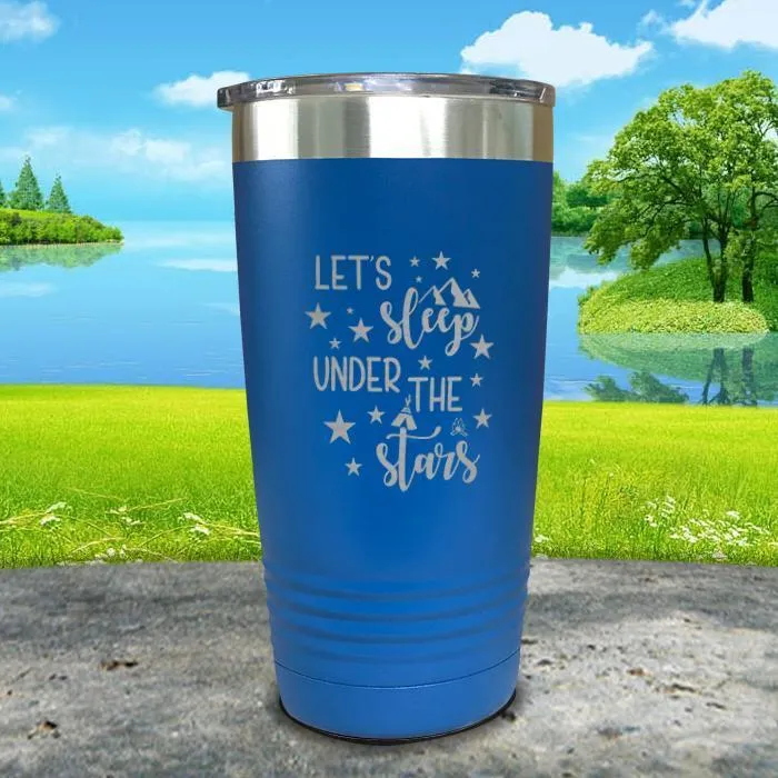 Let's Sleep Under the Stars Engraved Tumbler