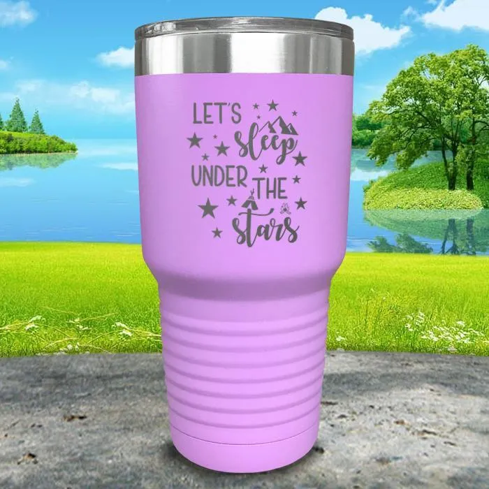 Let's Sleep Under the Stars Engraved Tumbler