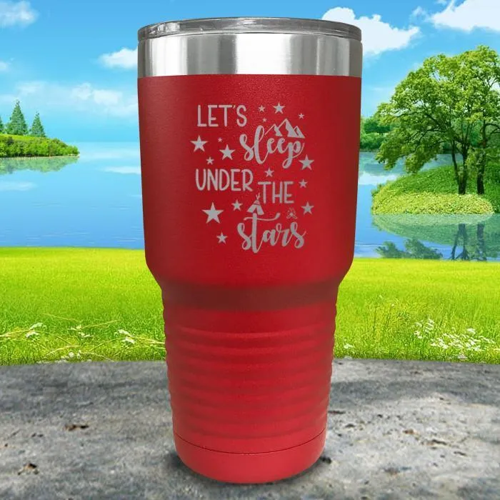 Let's Sleep Under the Stars Engraved Tumbler