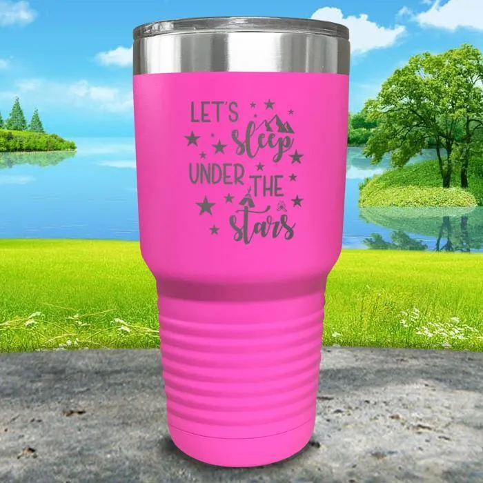 Let's Sleep Under the Stars Engraved Tumbler