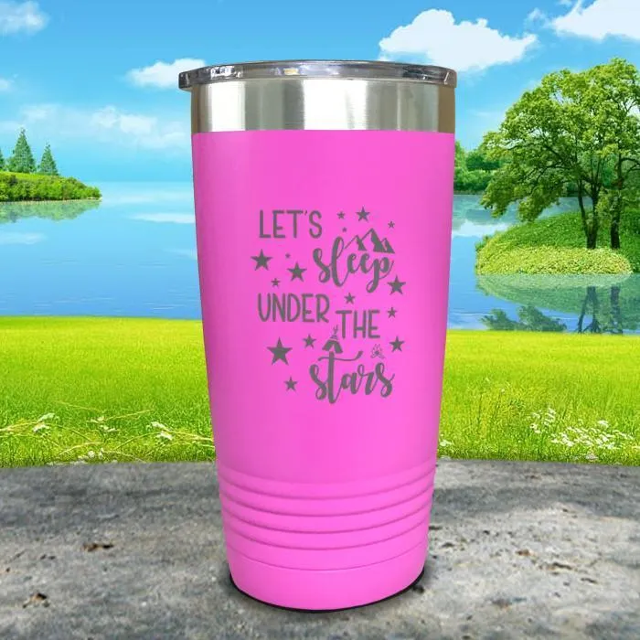 Let's Sleep Under the Stars Engraved Tumbler