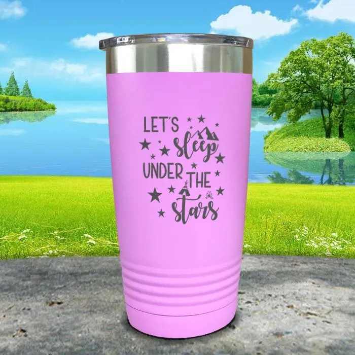 Let's Sleep Under the Stars Engraved Tumbler