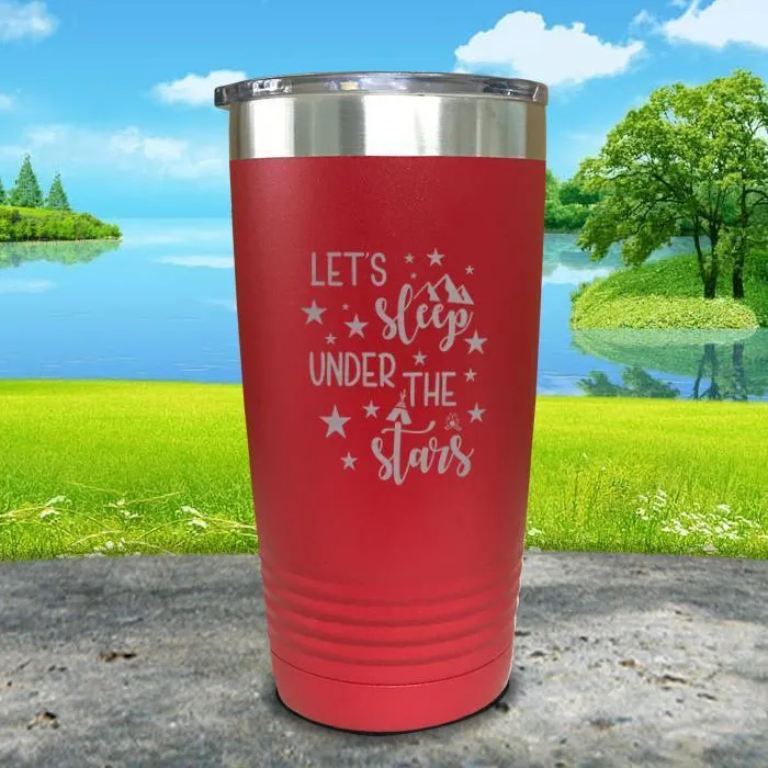 Let's Sleep Under the Stars Engraved Tumbler