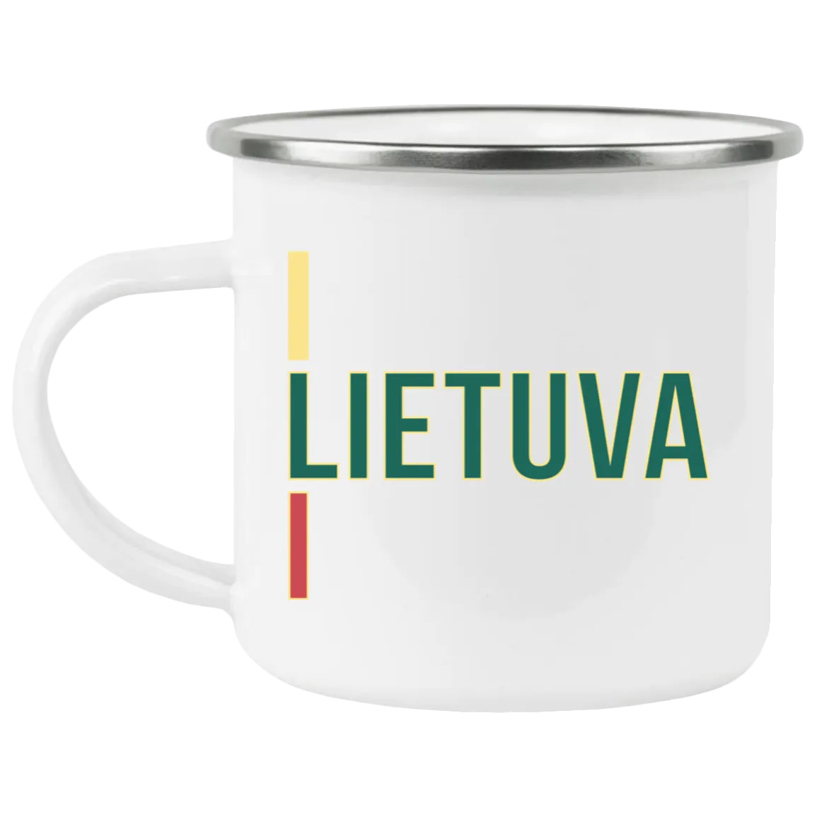 Lietuva - 12 oz. Enamel Camping Mug