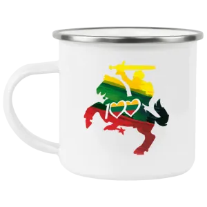 Lithuanian Knight 100 - 12 oz. Enamel Camping Mug