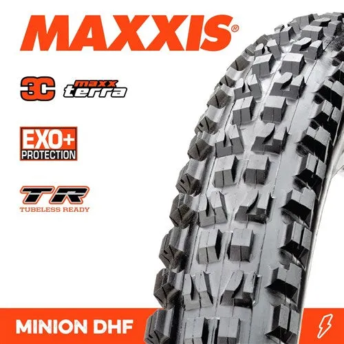 Maxxis Minion Dhf 29 X 2.5 Wt Exo  3c Maxx Terra Tr 60tpi Folding Tyre