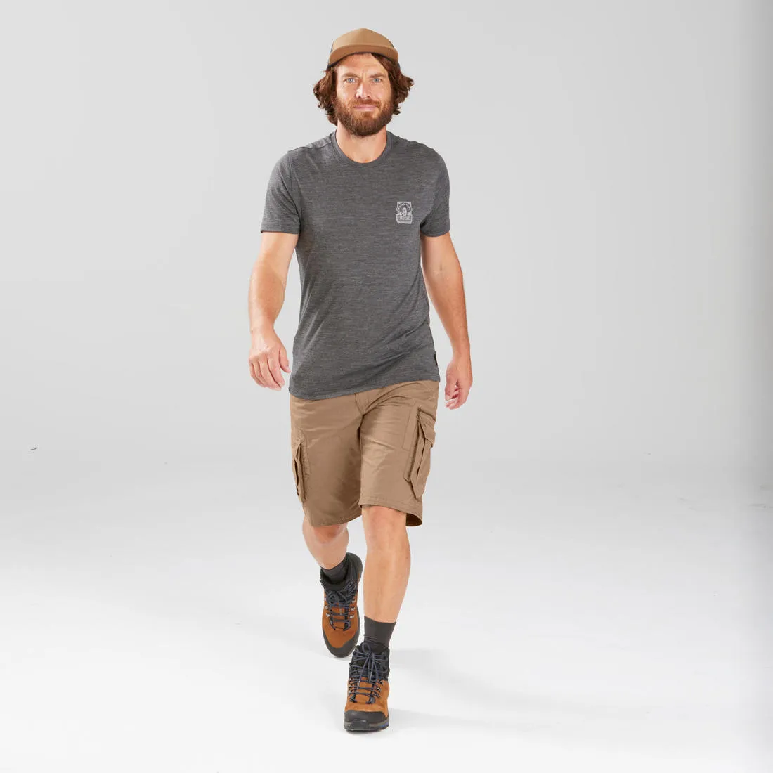 Men's Travel Trekking Cargo Shorts - TRAVEL 500