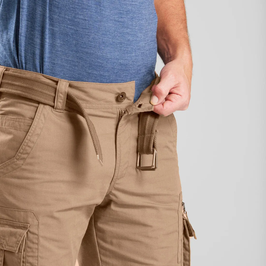 Men's Travel Trekking Cargo Shorts - TRAVEL 500