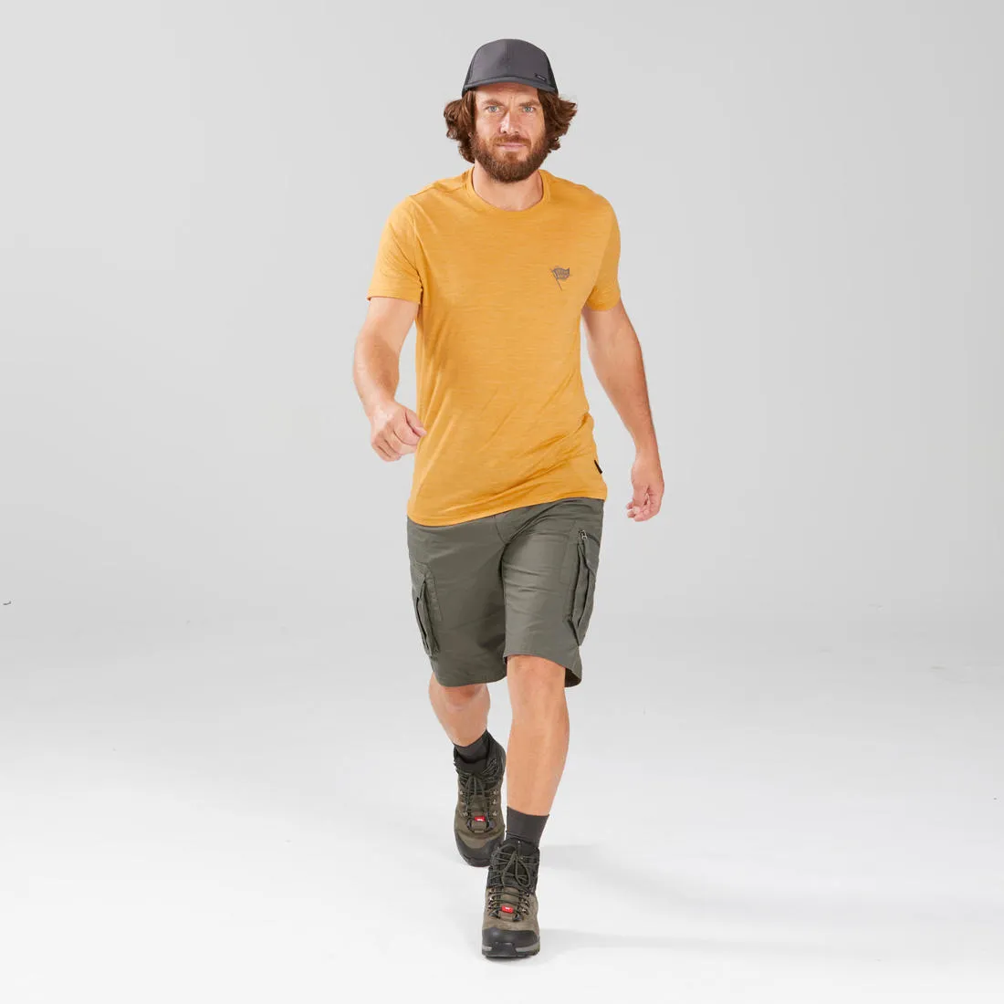 Men's Travel Trekking Cargo Shorts - TRAVEL 500