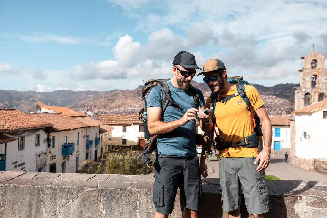 Men's Travel Trekking Cargo Shorts - TRAVEL 500