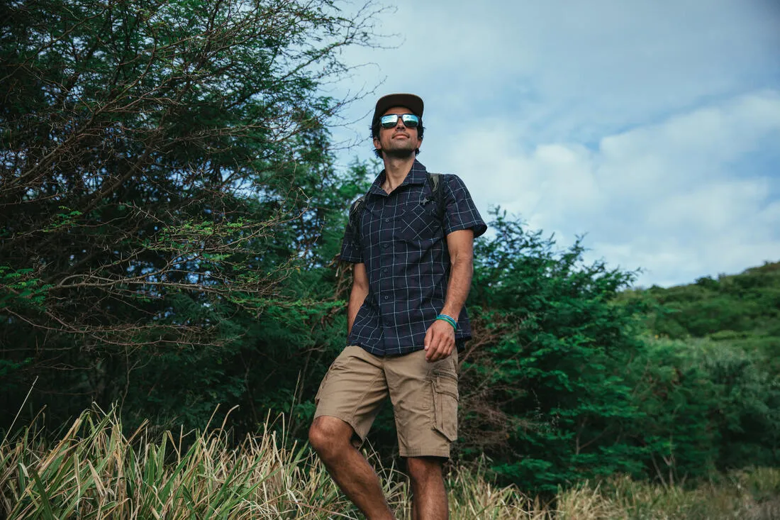 Men's Travel Trekking Cargo Shorts - TRAVEL 500