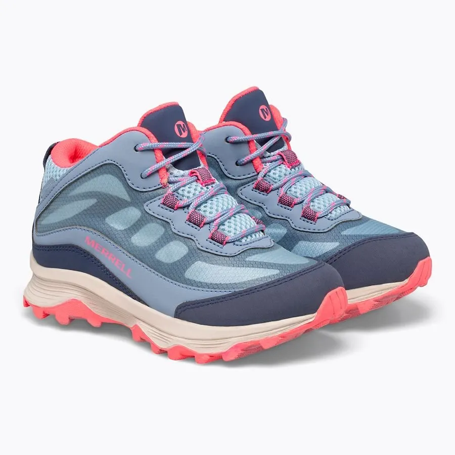 MERRELL - Moab Speed Mid Waterproof Blue/Coral