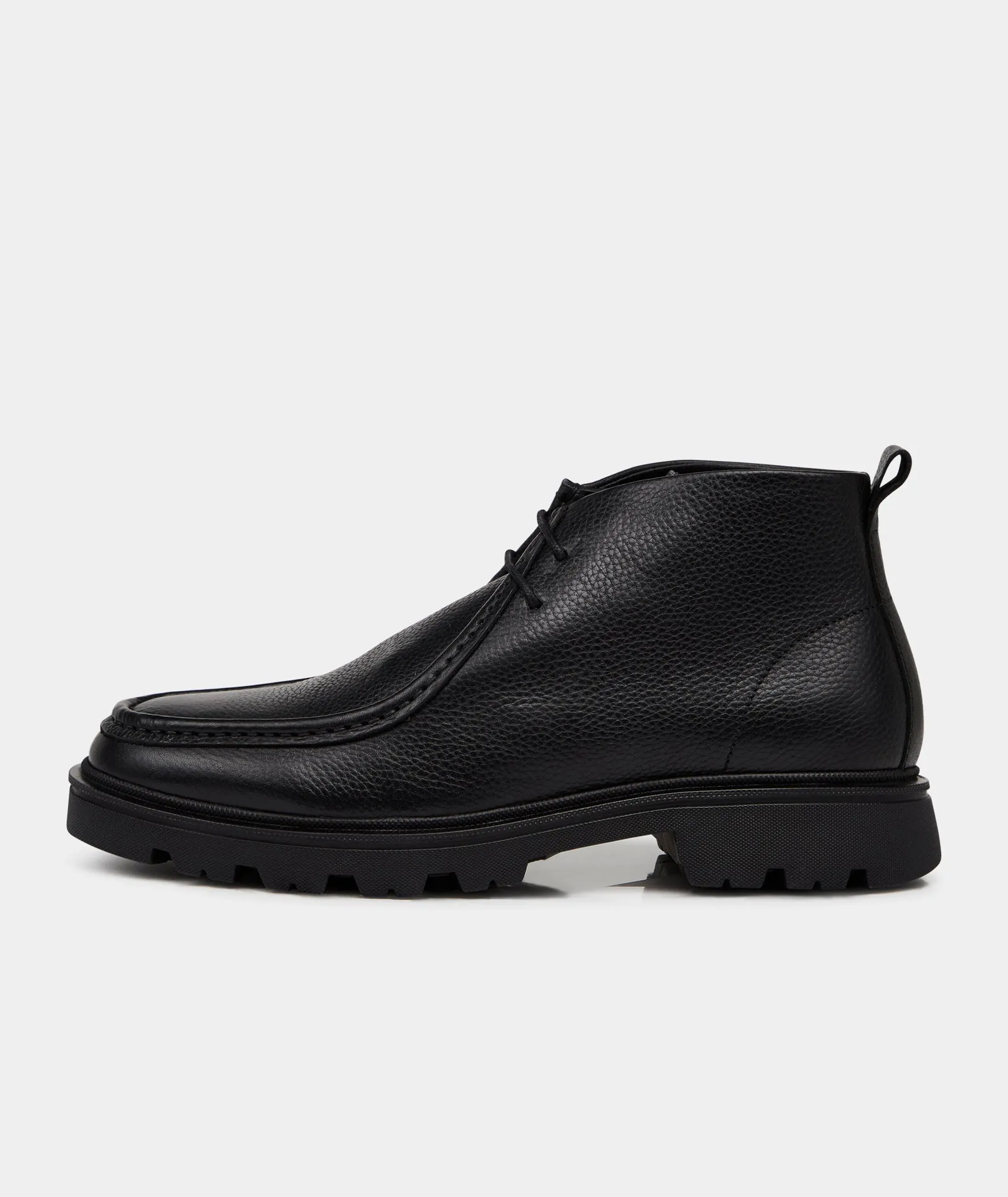 Minnesota Mid - Black Tumbled Leather