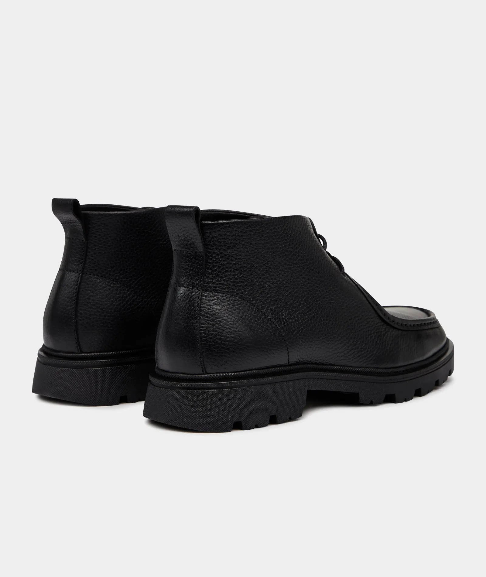 Minnesota Mid - Black Tumbled Leather