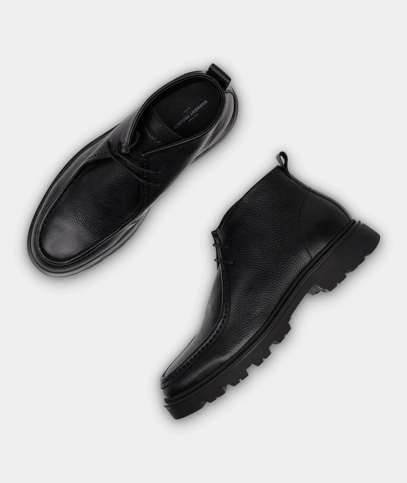 Minnesota Mid - Black Tumbled Leather