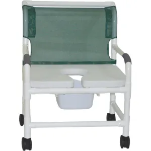 Model 126-4-NB-FSSS Bariatric Shower Chair with Pail