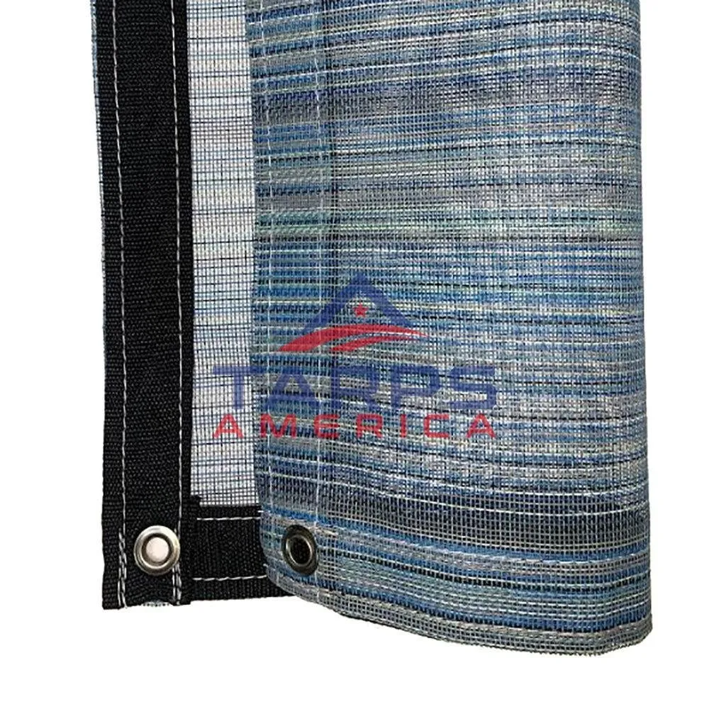 Multicolored 10 oz. Heavy Duty Vinyl Coated Mesh Tarp by ShadeMax®