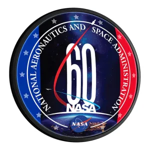 NASA: 60th Anniversary - Round Slimline Lighted Wall Sign