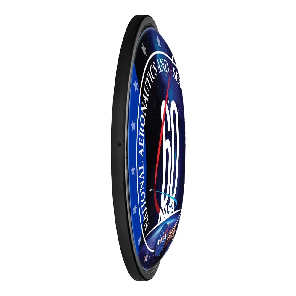 NASA: 60th Anniversary - Round Slimline Lighted Wall Sign