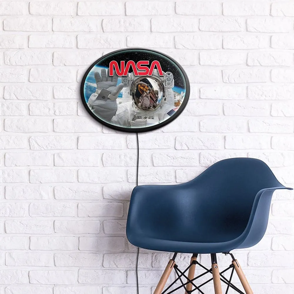 NASA: Hello from Space - Oval Slimline Lighted Wall Sign
