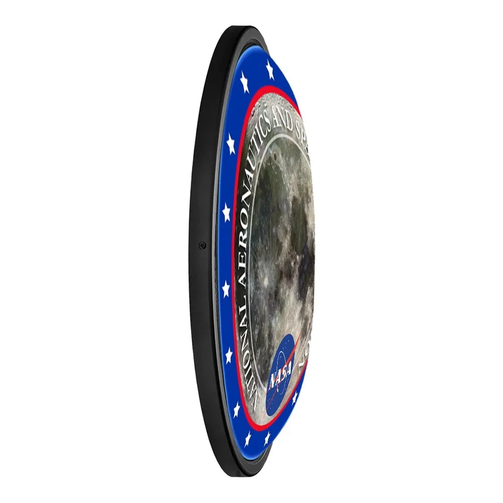 NASA: Lunar Surface - Round Slimline Lighted Wall Sign