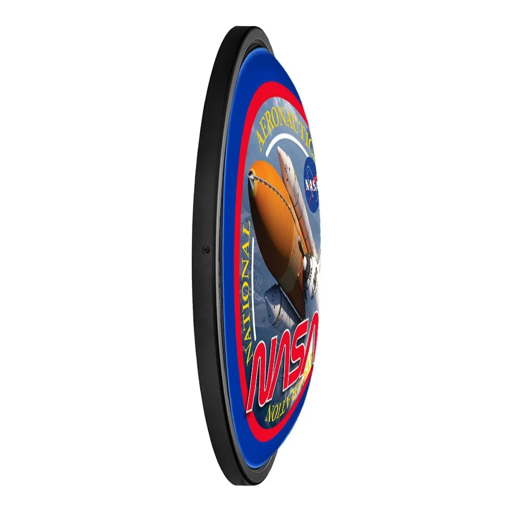 NASA: Shuttle Lift-Off - Round Slimline Lighted Wall Sign