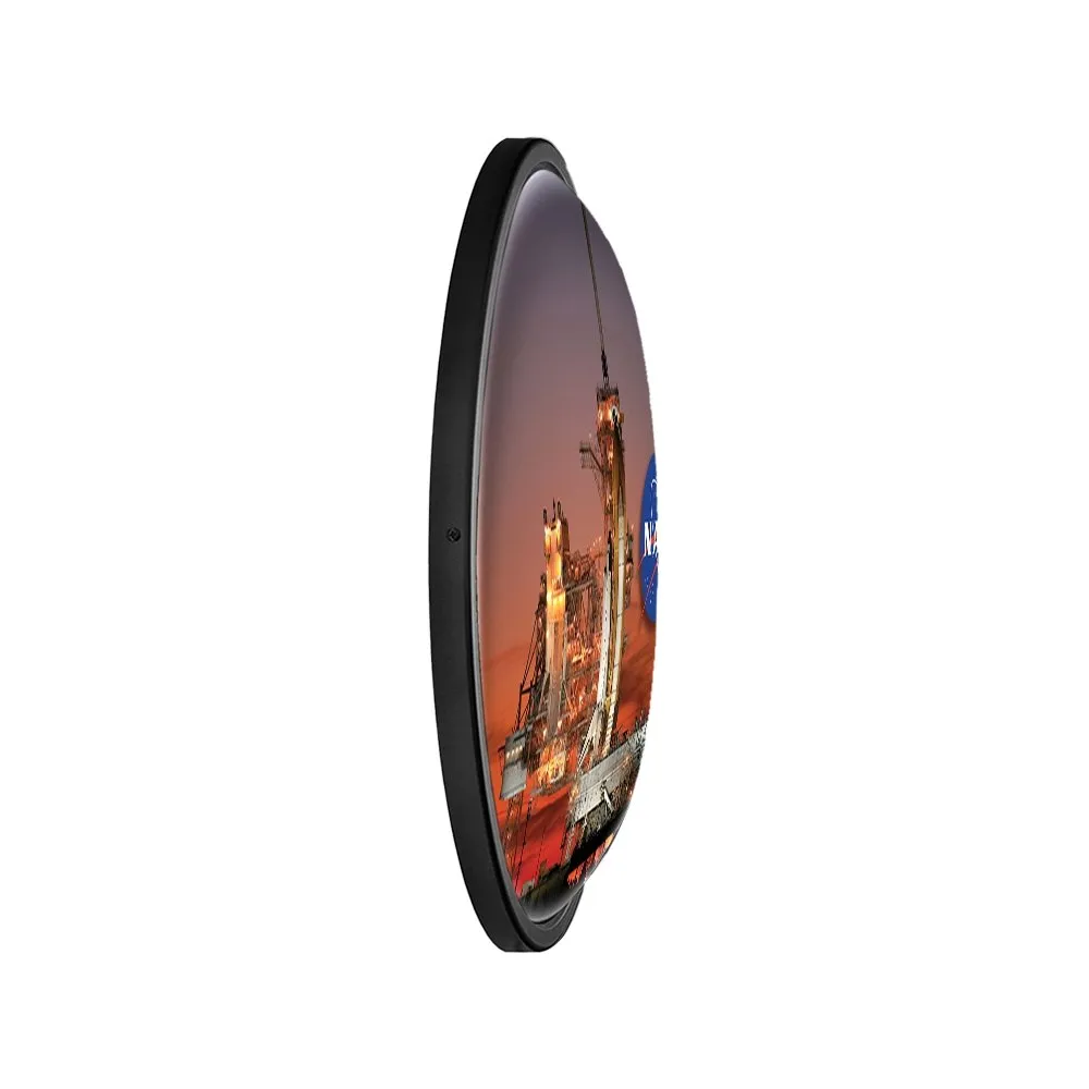 NASA: Shuttle on Launch Pad - Oval Slimline Lighted Wall Sign