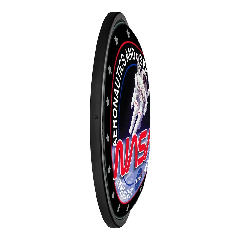 NASA: Space Walk - Round Slimline Lighted Wall Sign