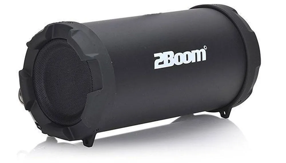 New in box! 2Boom - Cyclone Portable Bluetooth Speaker [Black] Great sound, heavy bass, 10 Meter Range, FM radio, Long Lasting Battery