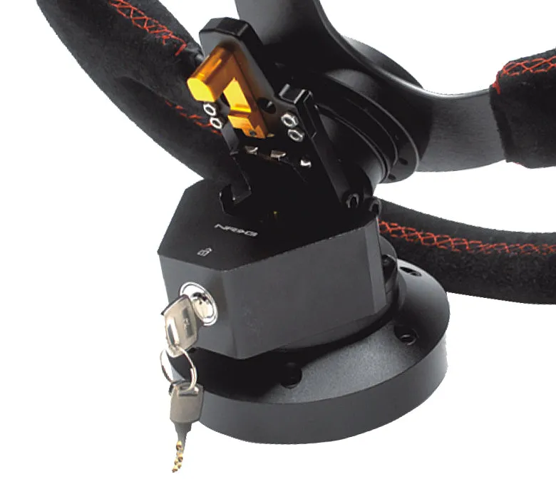 NRG SRT-100BK Black Steering Wheel Quick Tilt System with Lock