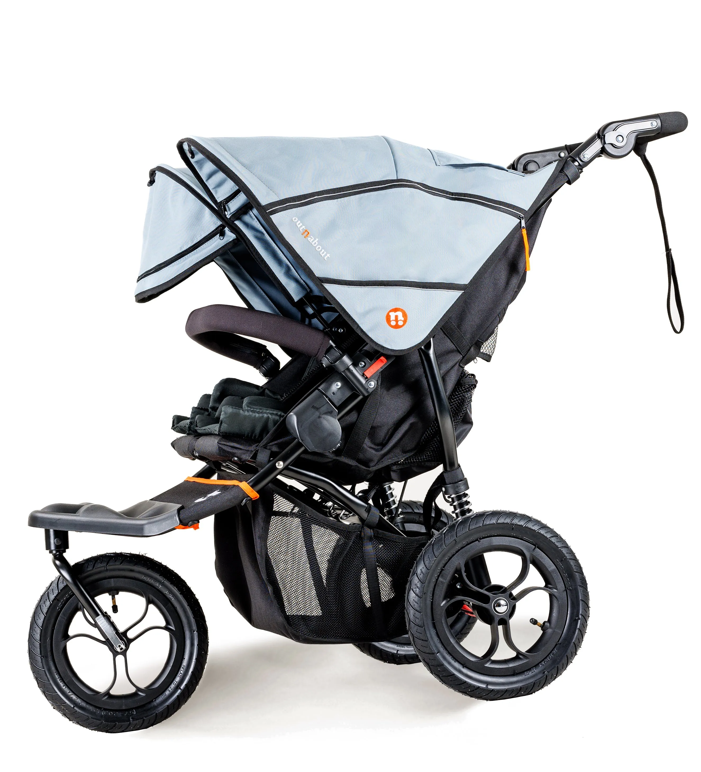 Out n About Double Nipper V5 Newborn & Toddler Starter Bundle - Rocksalt Grey - Delivery Late March