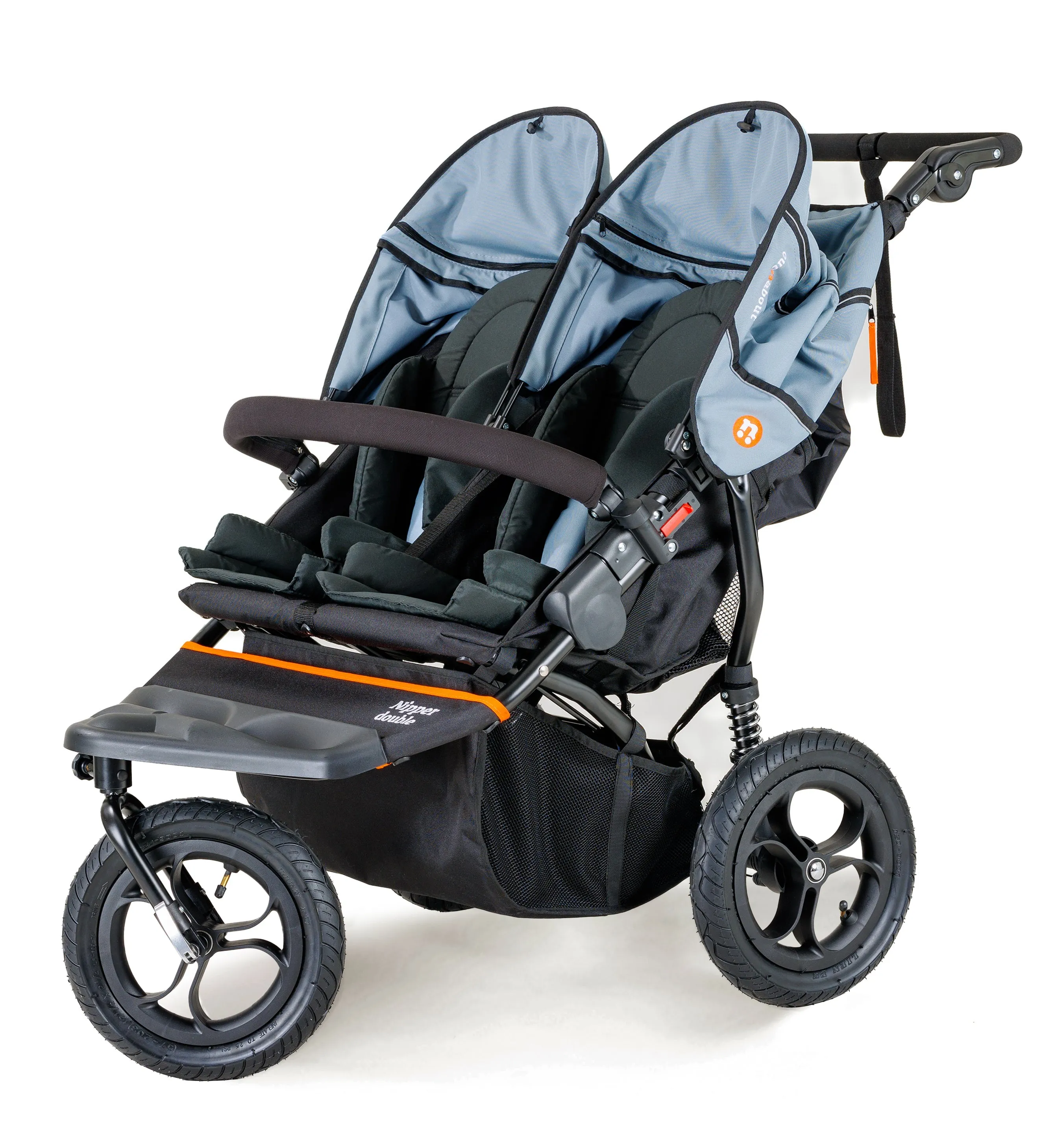 Out n About Double Nipper V5 Newborn & Toddler Starter Bundle - Rocksalt Grey - Delivery Late March