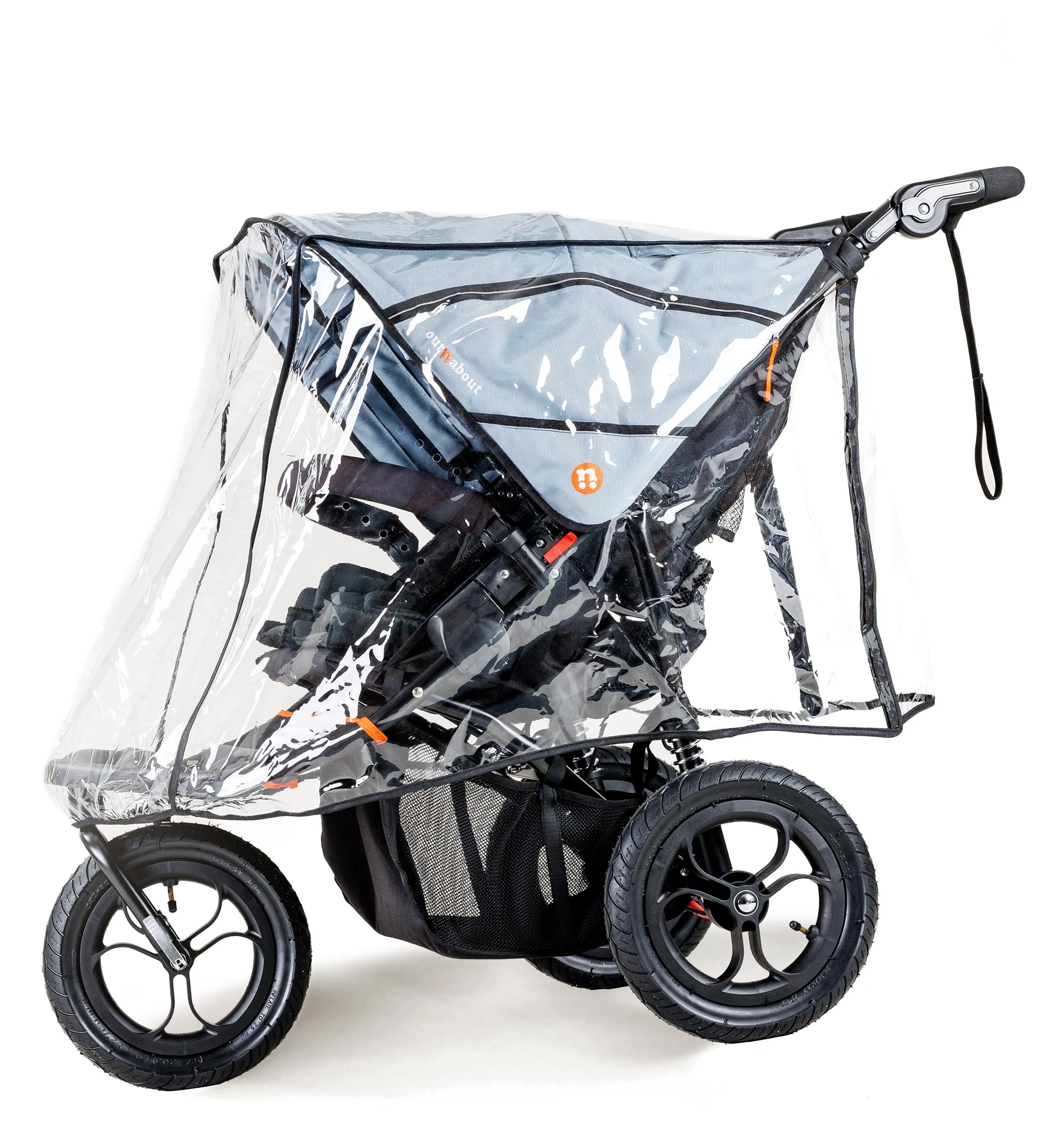 Out n About Double Nipper V5 Newborn & Toddler Starter Bundle - Rocksalt Grey - Delivery Late March