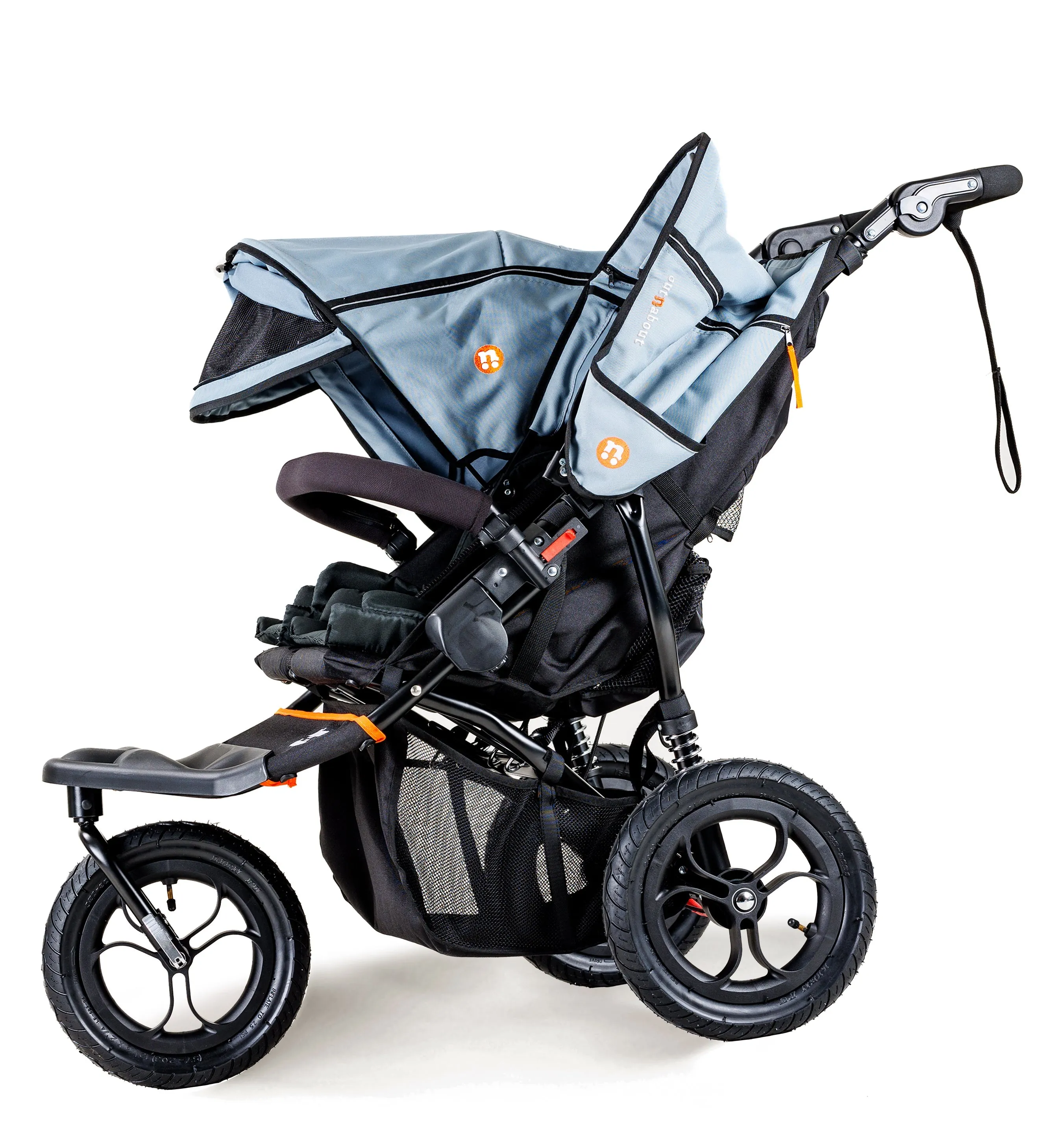 Out n About Double Nipper V5 Newborn & Toddler Starter Bundle - Rocksalt Grey - Delivery Late March