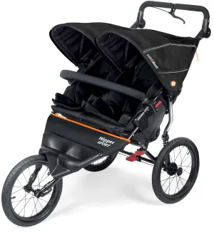 Out n About Nipper Sport V5 Double Pushchair - Summit Black