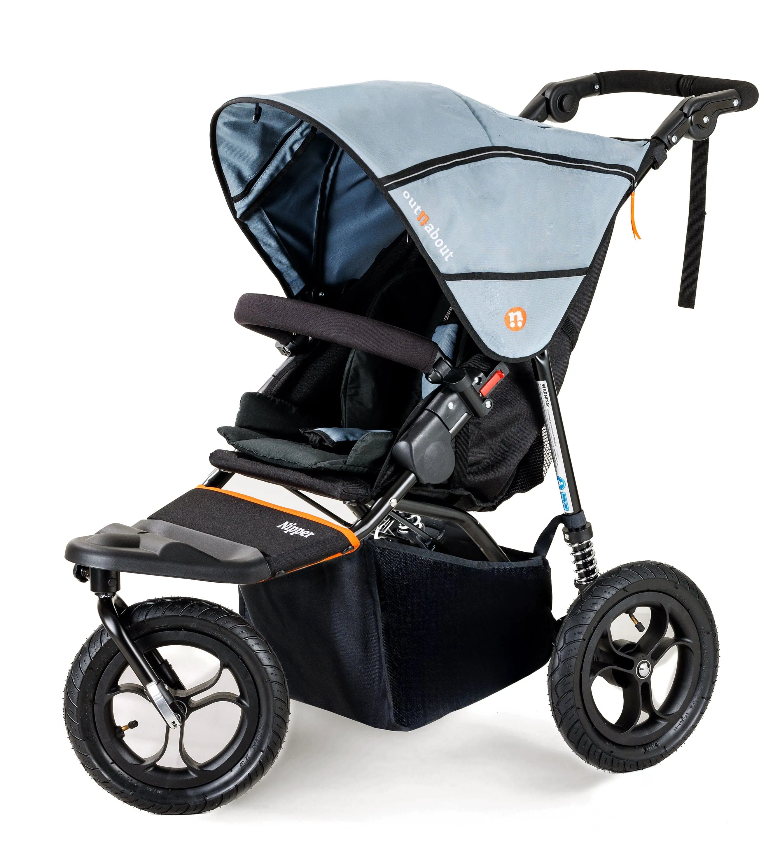 Out n About Nipper V5 Single Pushchair Starter Bundle - Rocksalt Grey