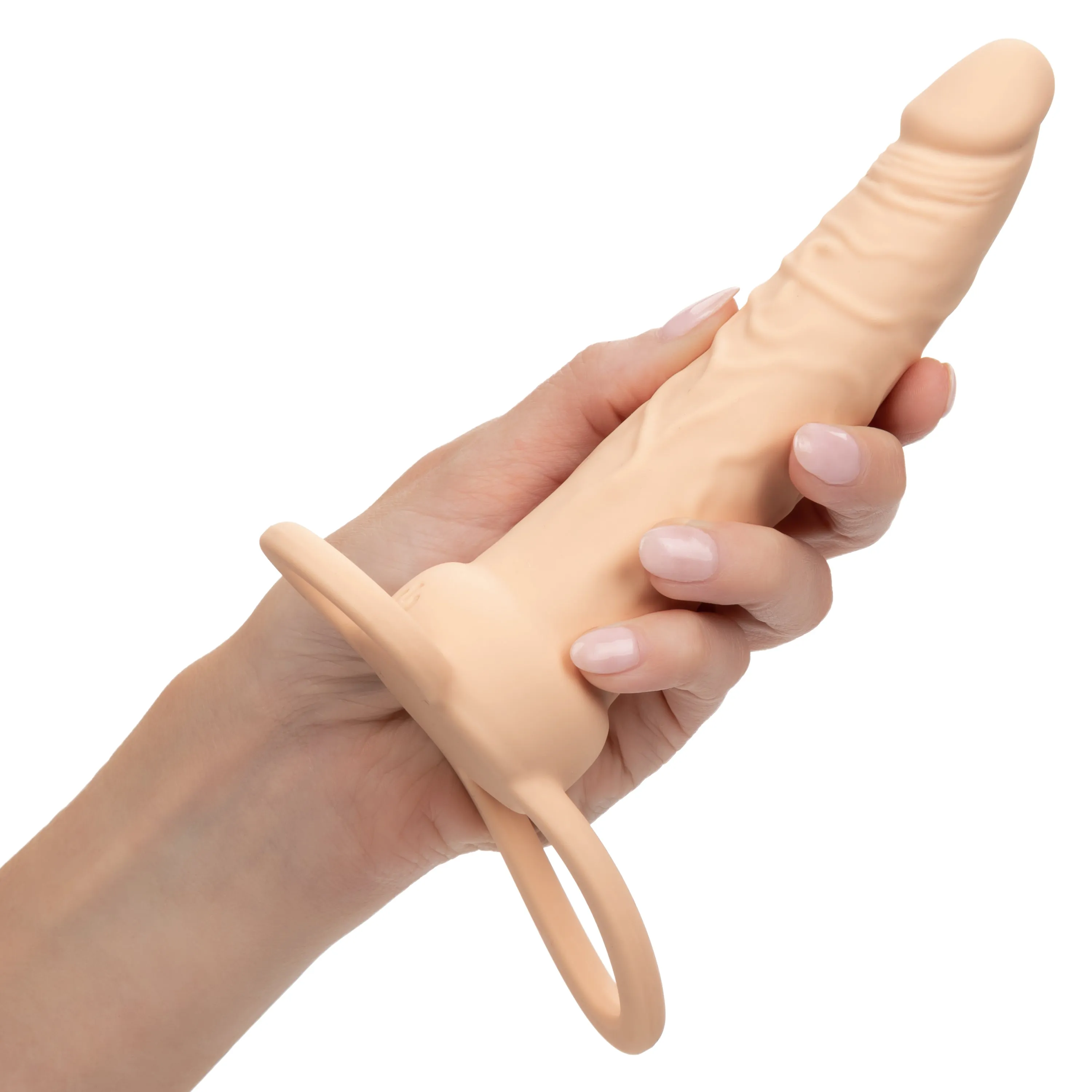 Performance Maxx Double Penetration Vibrating Dildo - Ivory