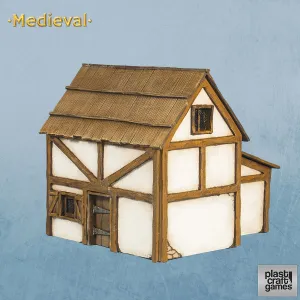 Plast Craft Games - MEDIEVAL HOUSE WITH ANNEX