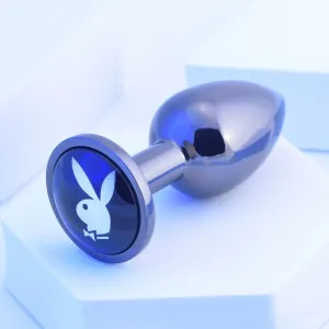 Playboy Tux Small Metallic Glass Butt Plug