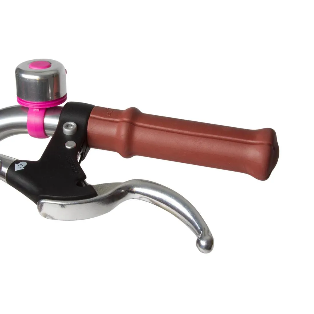 Poply 500 Kids' 24" Hybrid Bike - Cream/Pink