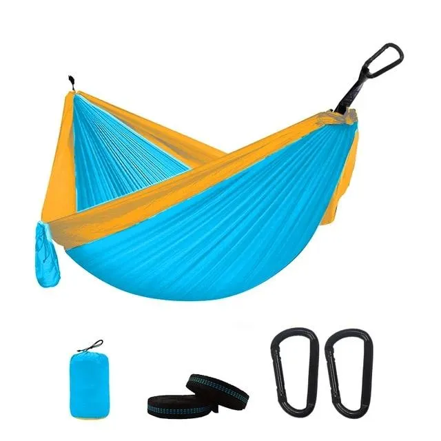 Portable Camping Parachute Hammock Survival Double Hanging Bed
